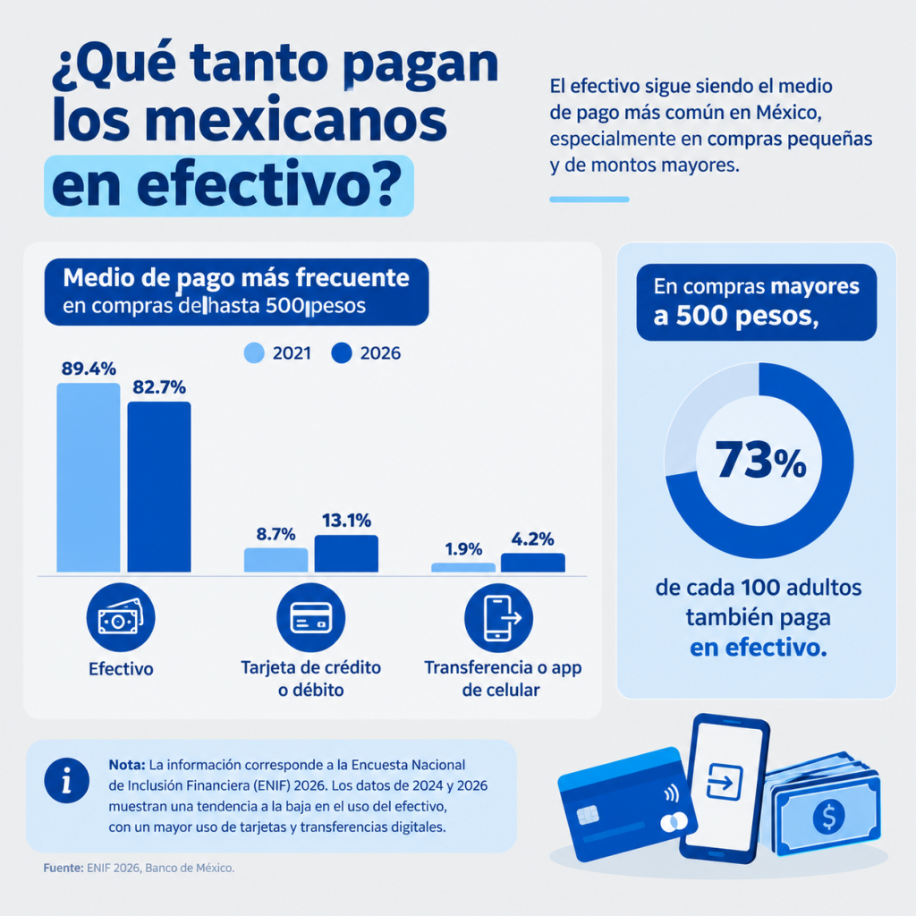 Qué tanto pagan los mexicanos en efectivo en México Qué tanto pagan los mexicanos en efectivo en México